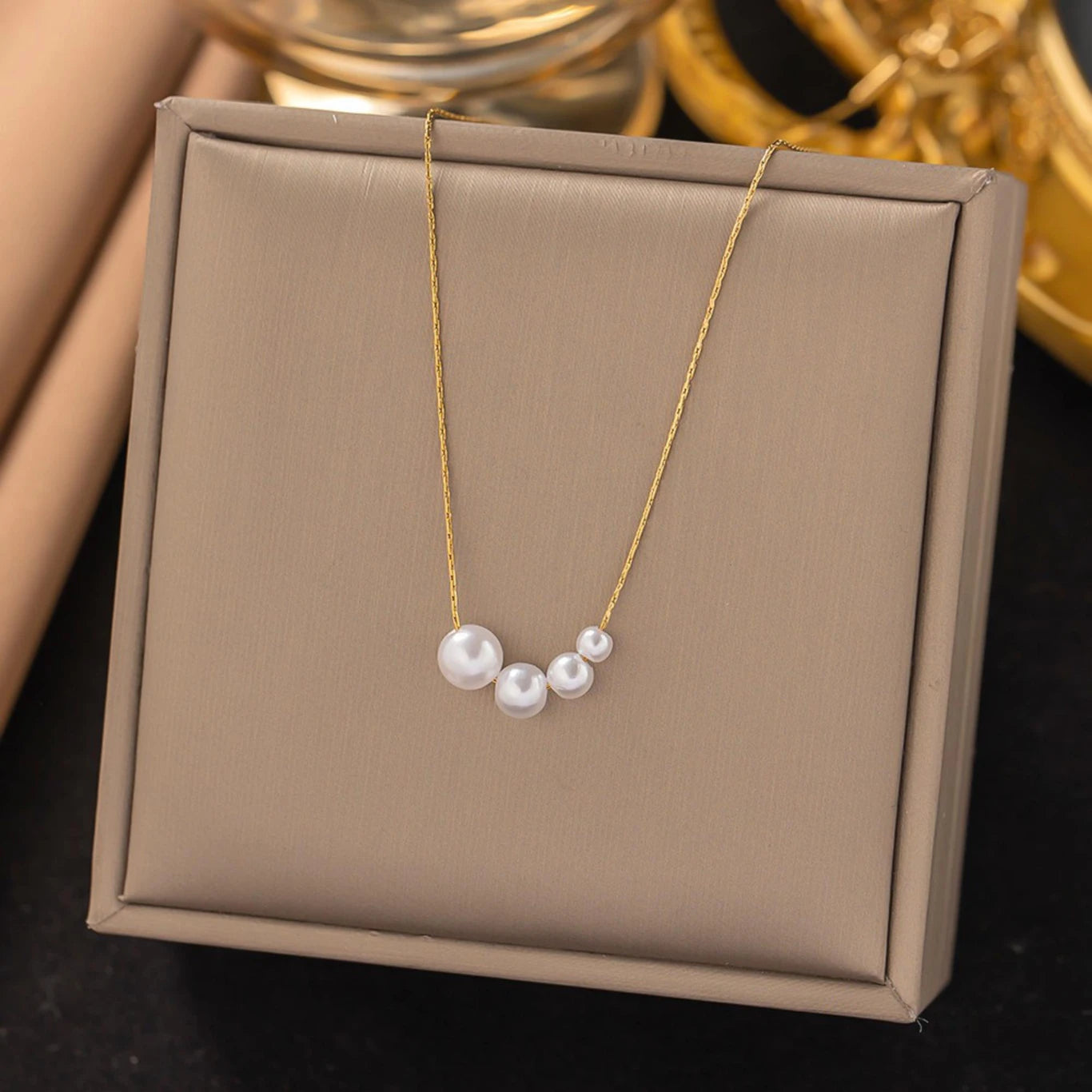 Luna Parelketting | Goud