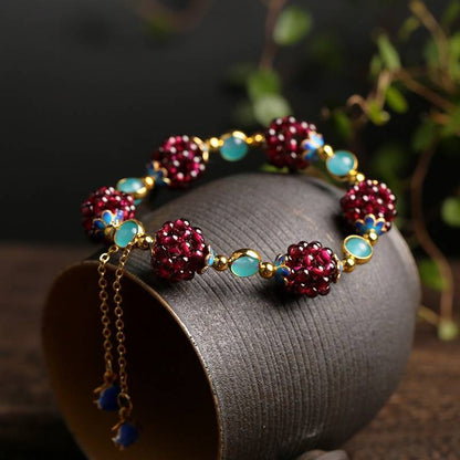 Natuurlijke Bessen Steen Armband