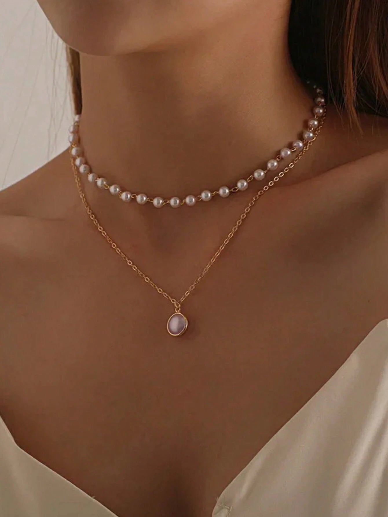 Prachtige parelketting | Goud