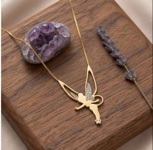 Geluksfée ketting | Goud