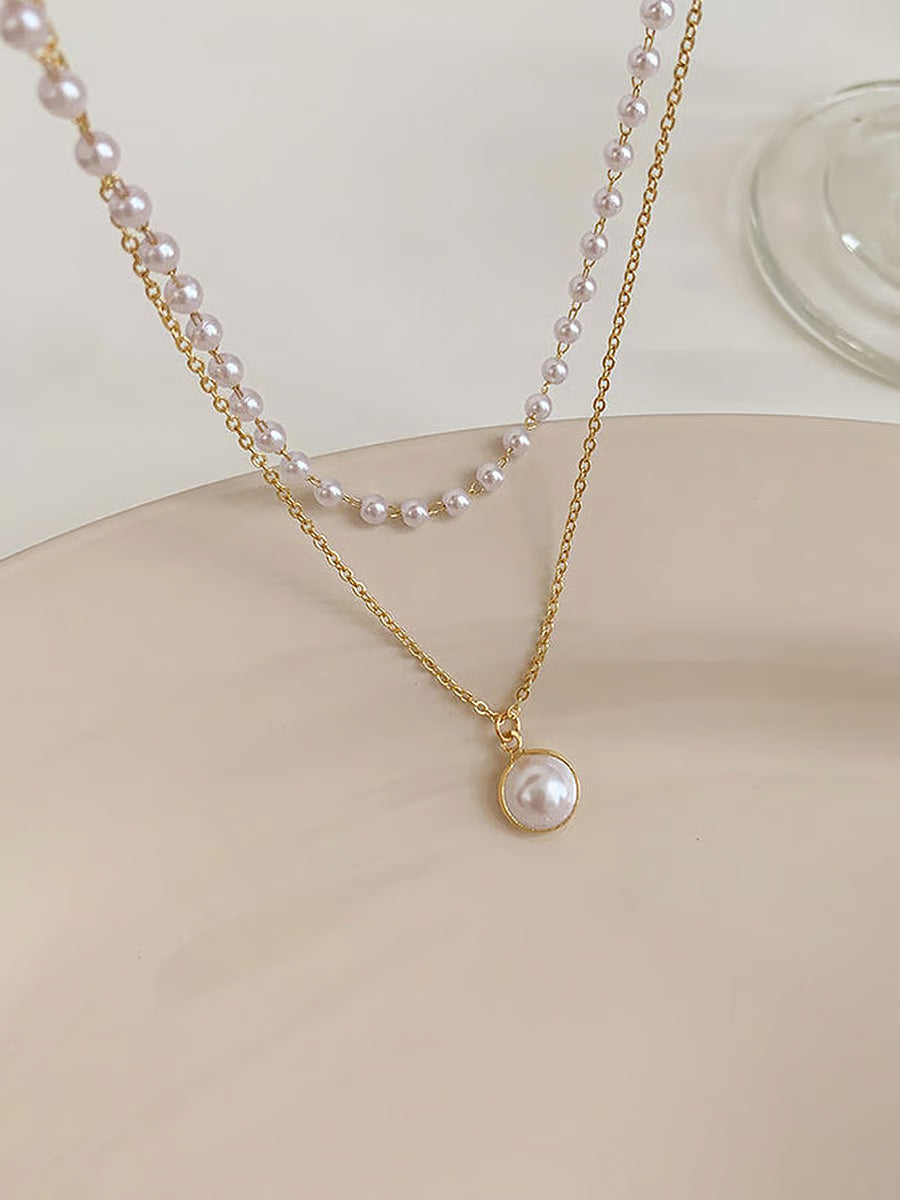 Prachtige parelketting | Goud