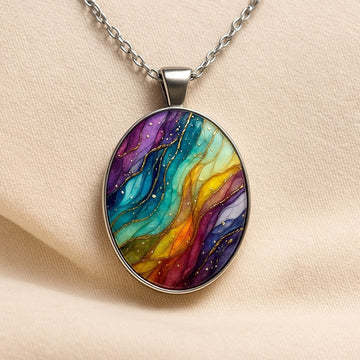 Ronde veelkleurige ketting