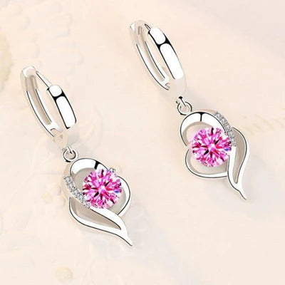 Witgouden Zirconia Bloemoorbellen