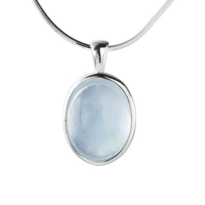 Antieke ketting met witte opaal | Witgoud