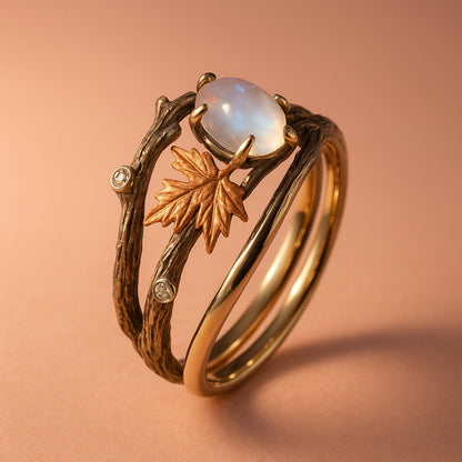 Elegante Maansteen Ring