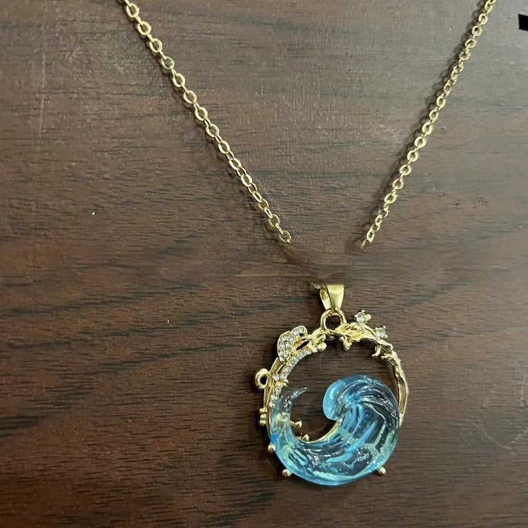 Sky Wave Hars Sieraden Set | Goud