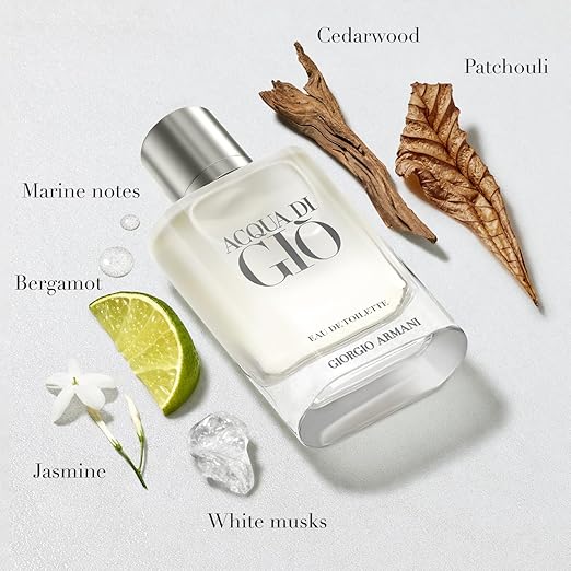 Giorgio Armani Acqua Di Gio Eau de Toilette, Cologne for Men, 3.3 Oz