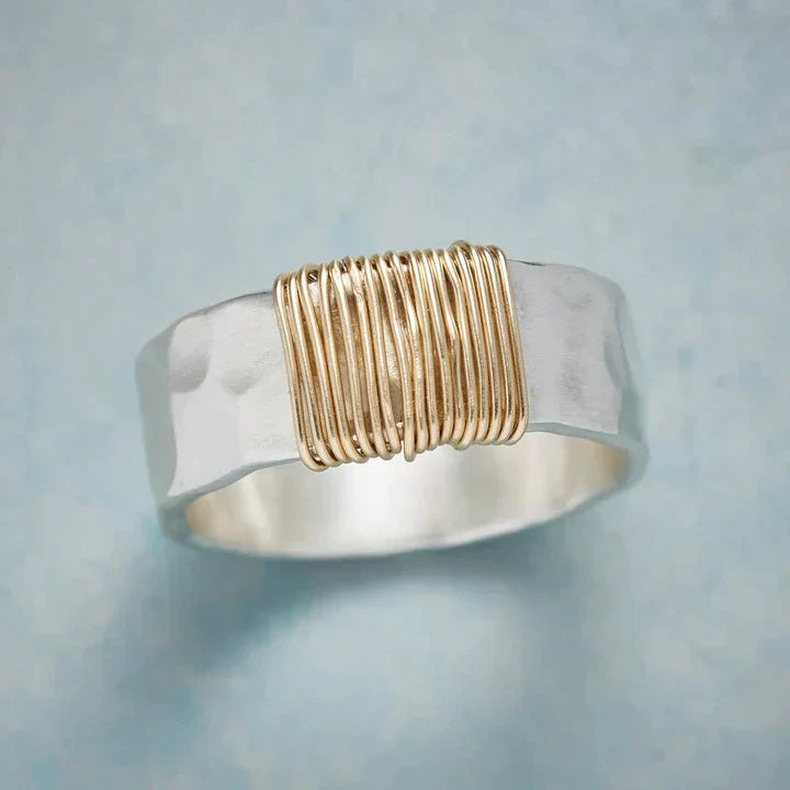 Golden Thread Vintage Zilveren Ring