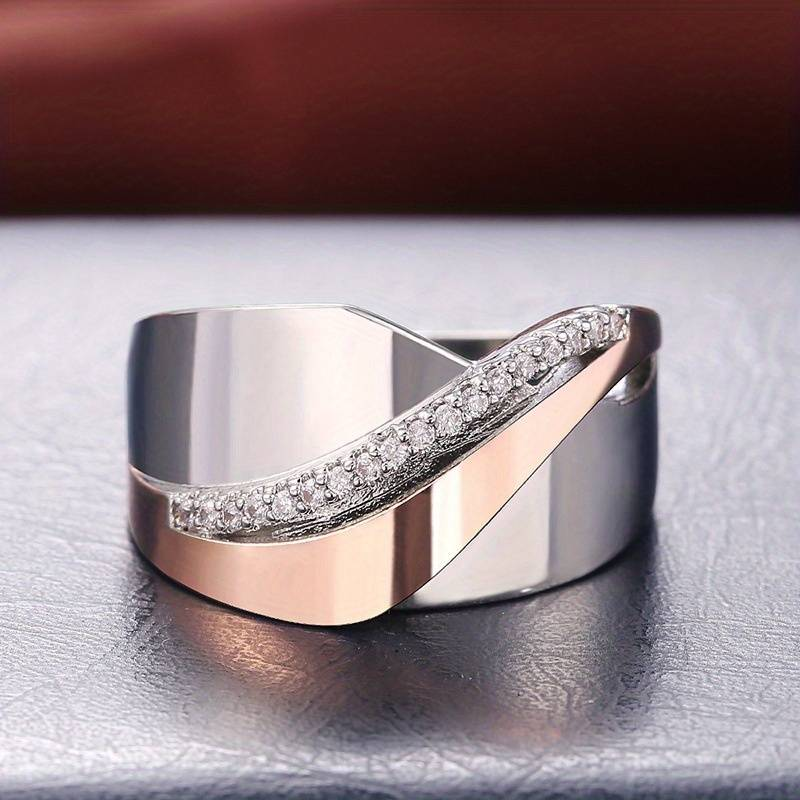 Roségoud Zilver Zirkonia Vintage Ring