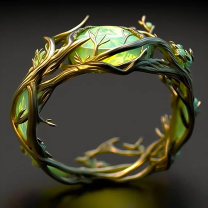 Groene Opaal Natuur Ring