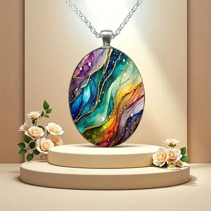 Ronde veelkleurige ketting