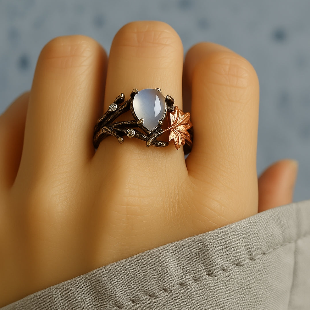 Elegante Maansteen Ring