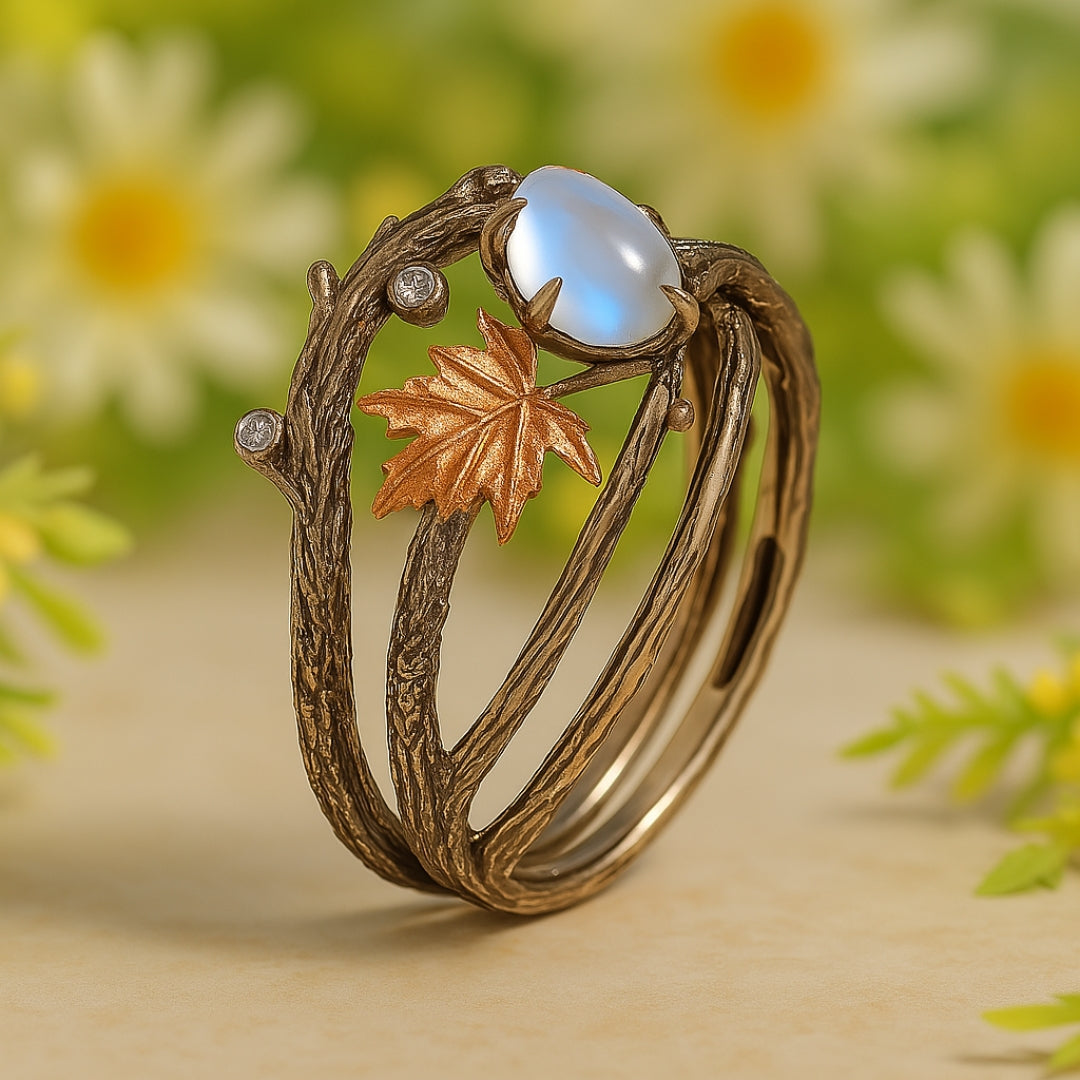 Elegante Maansteen Ring