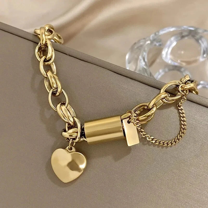 Hartjesarmband | Goud