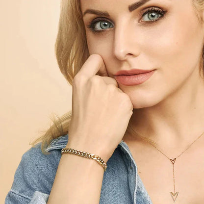 Gouden Cuban Link Armband